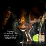 Aroma naturale di olio essenziale di bergamotto utilizzato per cocktail